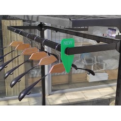 Дуга в рейку з квадратного профилю (чорна 9995) - 100 см 