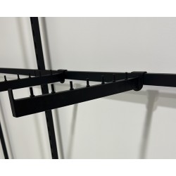 Кронштейн прямий на прямокутну перемичку 40см. (чорний 9995)