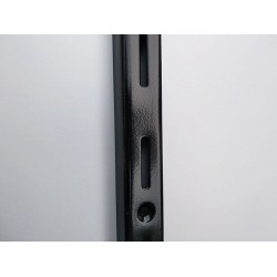 Рейка-профіль однорядна 2000х23х12 стінка 1мм, (чорна)