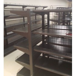 Стелаж двостороній на 5 полиць H1600xL960 (RAL9995)