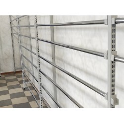 Стелаж-стенд регульований для тканини в рулонах (настінний)