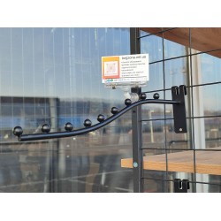 Флейта-кронштейн для сітки на 9 кульок (чорний)