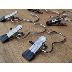 Прищіпка з гачком металева