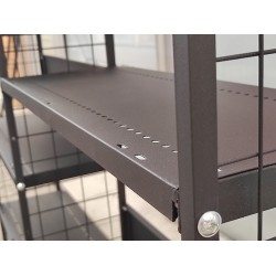 Полиця для модульного стелажа (чорна 9995) - 620х250мм