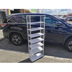 Стелаж модульний 1550х620х260мм.(біл.ДСП +біл.мет.)