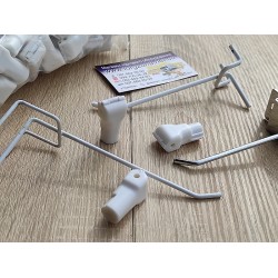 Стоплок на гачок d6мм (білий)