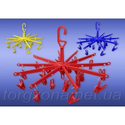 Вертушка пластмасова на 20 прищіпок (підвісна)