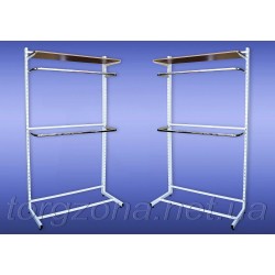 Стійка перфорована одностороння (комплект з двома дугами, довжина: 0,9 м, 1 м, 1,2 м)