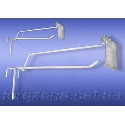 Гачок на сітку з цінникотримачем 25см