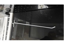 Гачок в перфорацію L-250, d6mm. крок 30мм. (білий)