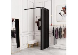 Примірочна кутова 1.0х1.0м.(чорна)