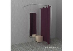 Примірочна пристінна 1.1х1.1х2м з двома опорами