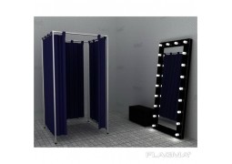 Примірочна для магазину одномісна, пересувна 2х1м