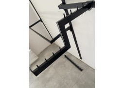 Кронштейн Z-подібний 40см. на прямокутну перемичку (чорний)