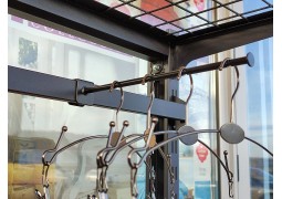 Кронштейн стержневий на прямокутну перемичку L250 (чорний)