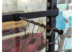 Кронштейн стержневий на прямокутну перемичку L250 (чорний)