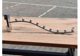 Флейта в рейку 35см. "економ" хромированная