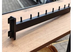 Кронштейн в рейку прямий 35см. (чорний)