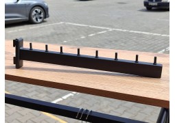 Кронштейн в рейку прямий 35см. (чорний)