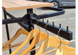 Кронштейн в рейку прямий 35см. (чорний)