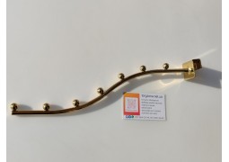 Золотой кронштейн 350мм на перекладину рейкової системи