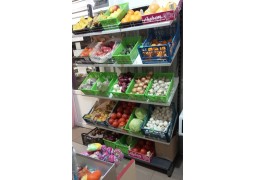 Стелаж одностороній на 5 полиць H2000xL960 (під овочі)