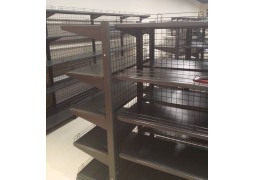 Стелаж одностороній на 5 полиць H1600xL960 (RAL9995)