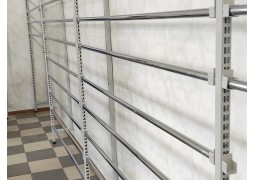 Стелаж-стенд регульований для тканини в рулонах (настінний)