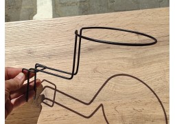 Гачок під шапку на сітку (чорний 9995)