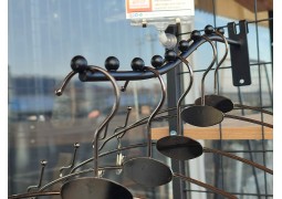 Флейта-кронштейн для сітки на 9 кульок (чорний)