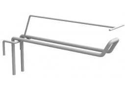 Крючок на сетку двойной L220 с ценникодержателем