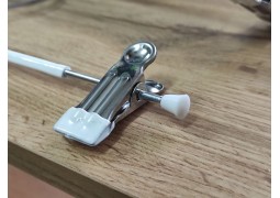 Вішалка-прищіпка для важких брюк, юпок, штанів, 30см (білий силікон)