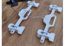 Вішалка-прищіпка для брюк і юбок на 26см (біла)