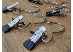 Прищіпка з гачком металева