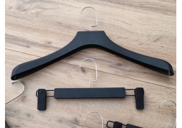 Пластикова вішалка з прищіпками 310 мм (планка 10 мм) зі текстурним покриттям