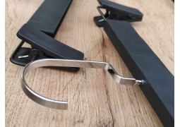 Пластикова вішалка з прищіпками 310 мм (планка 10 мм) зі текстурним покриттям