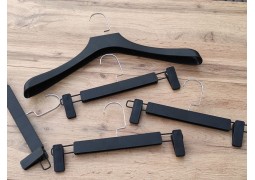 Пластикова вішалка з прищіпками 310 мм (планка 10 мм) зі текстурним покриттям