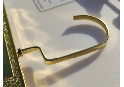 .Прищіпка джинсова з позолоченою планкою на 31 см.