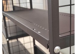 Полиця для модульного стелажа (чорна 9995) - 620х250мм 