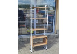 Стелаж модульний 1750х620х300мм.(дуб апалачі +біл.мет.) 