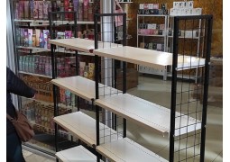 Модульний стелаж-етажерка 1750х620х250 на 5 полиць (чорний)