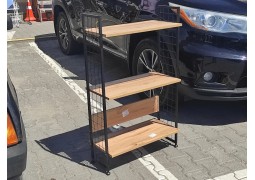 Стелаж модульний 1050х620х300мм.(дуб апалачі +чорн.мет.) 