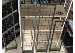 Рамка-опора для збирання модульного стелажа  - 1040х220мм (чорна)