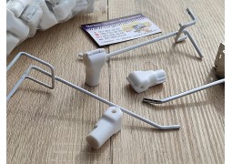 Стоплок на гачок d6мм (білий)