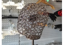 Голова жіноча на підставці, стилізована (темн.хром)