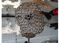 Голова жіноча на підставці, стилізована (темн.хром)