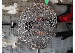 Голова жіноча на підставці, стилізована (світл.хром)