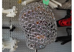 Голова жіноча на підставці, стилізована (світл.хром)