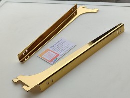 Полкотримач в рейку 300мм. золотий