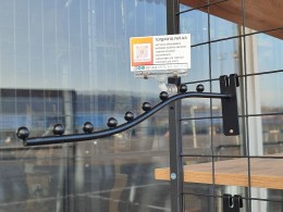 Флейта-кронштейн для сітки на 9 кульок (чорний) Флейта-кронштейн для сітки на 9 кульок (чорний)